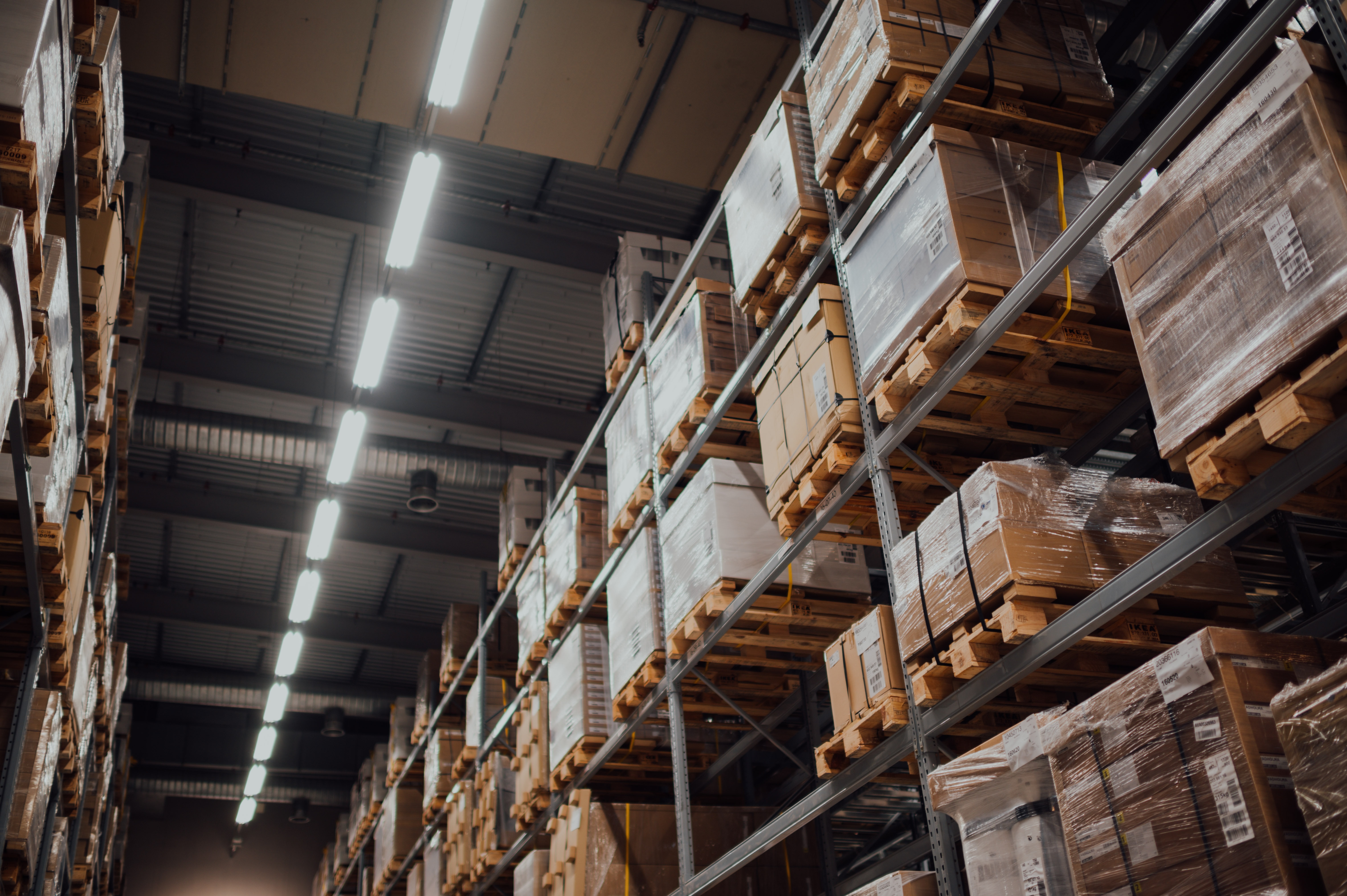 Warehousing storage palletizing distribution WMS